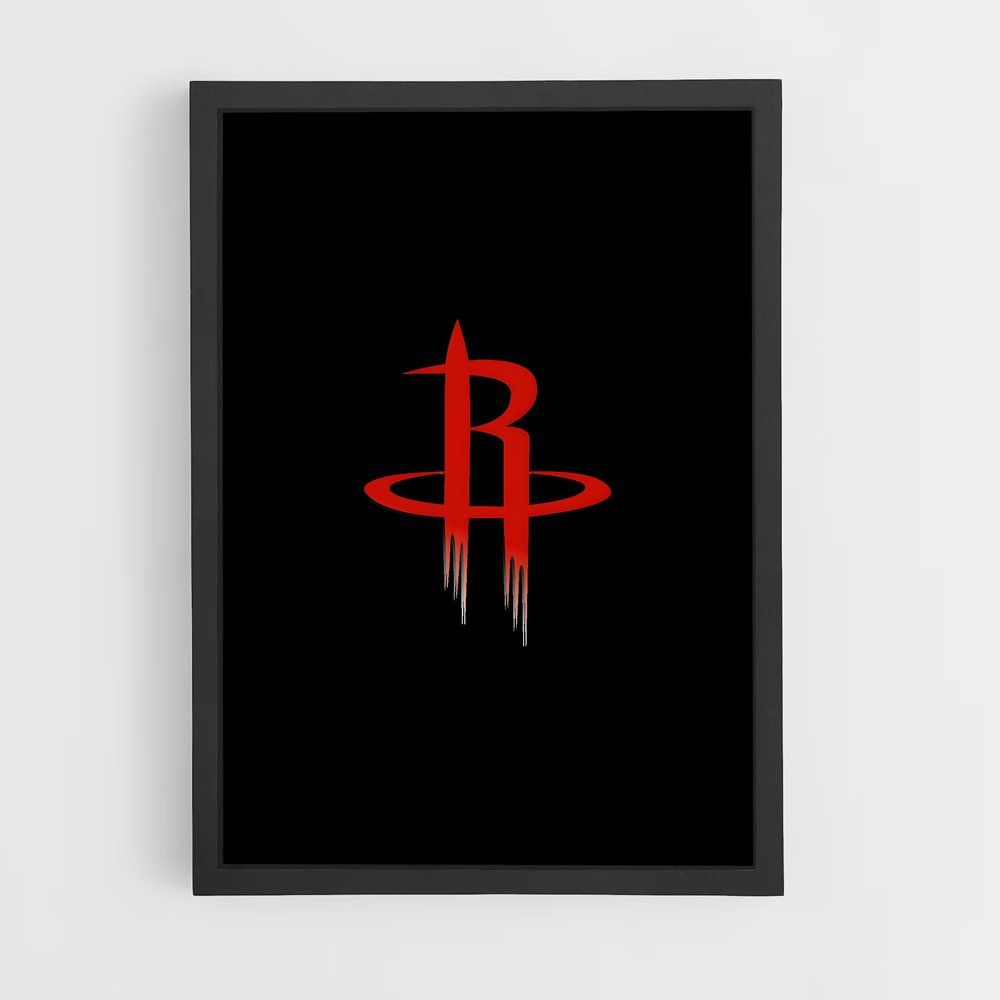 Poster Red Rockets – affiche Basketball (vue 2)